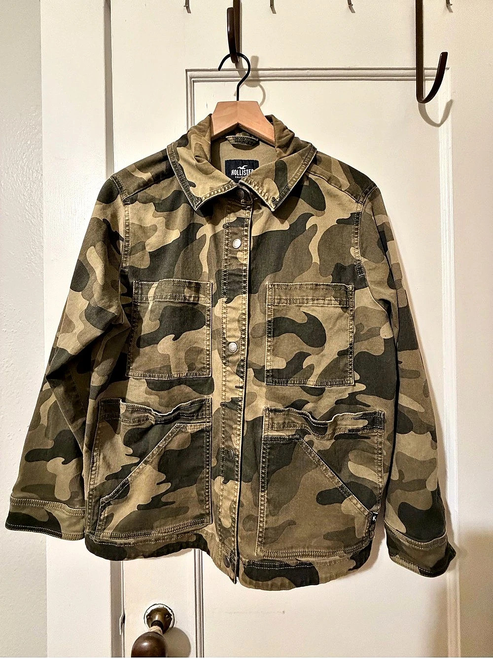 Hollister | camo cargo jacket SZSmall